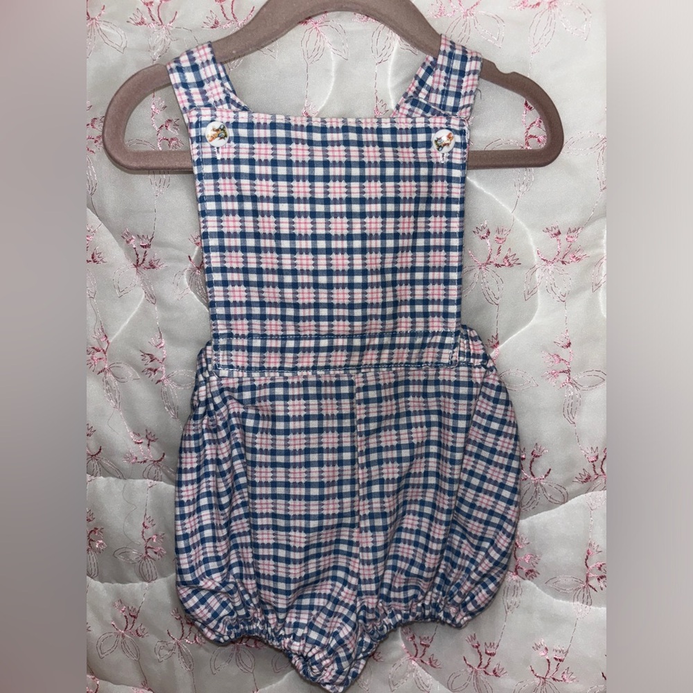 Beatrix Potter Plaid Overalls